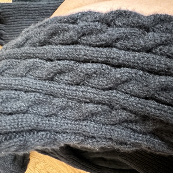 Shein size small US 4 cable knit long sleeve turtle neck cinch waist dress - Picture 2 of 4